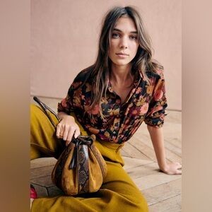 Sézane Floral Pierro Shirt